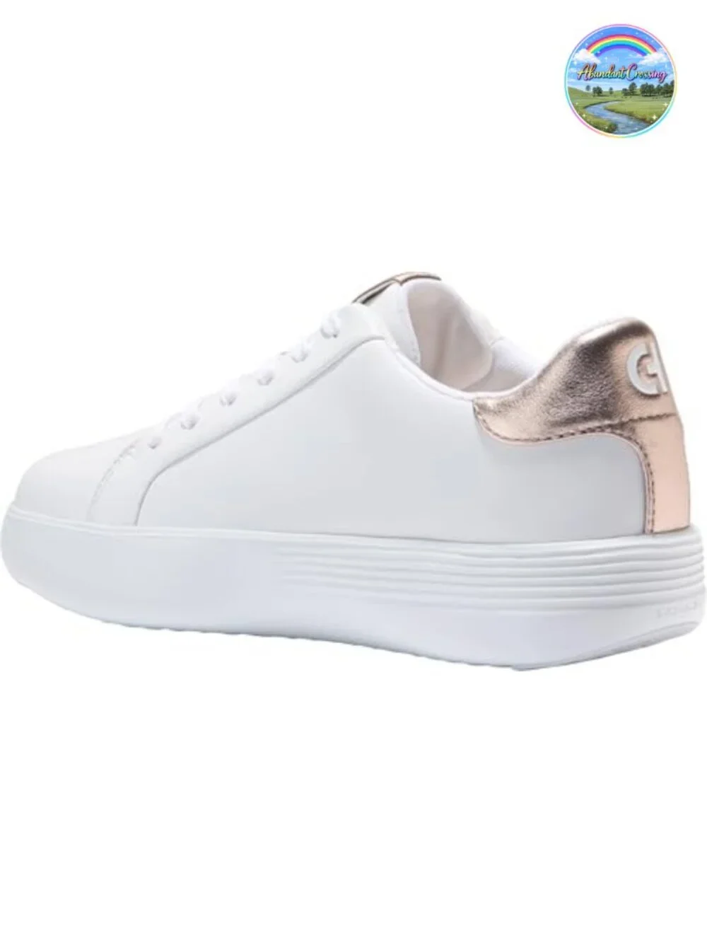 Leather Platform Sneakers Women Comfortable Low Top Lace Up